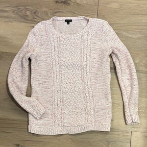 Talbots Light Pink Cable Knit Sweater